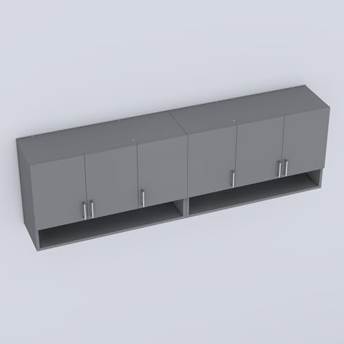 Image of SPECIALITY PANELS 6 Door Modular Wall Mounted Kitchen Cabinet with Organizer Shelf Space Saving Storage Unit Durable Engineered Wood Cupboard for Kitchen Living Room Utility Organizer Furniture