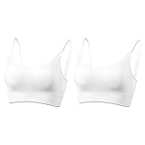 AMRIY Womens Sports Bras for Women Medium Support Padded Bralettes for Women Supportive Seamless Wom
