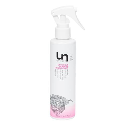 Unwash Untangle Leave-In Conditioner Spray - Detangles, Controls Frizz, Heat