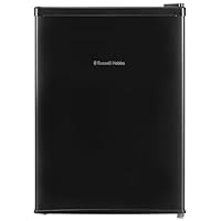 Russell Hobbs Table Top Larder Mini Fridge 66L Capacity, Quiet Running 41dB, Reversible Door & Adjustable Feet, 0 to 8 Degrees Manual Temperature Control, Black RH67TTLF0E1B
