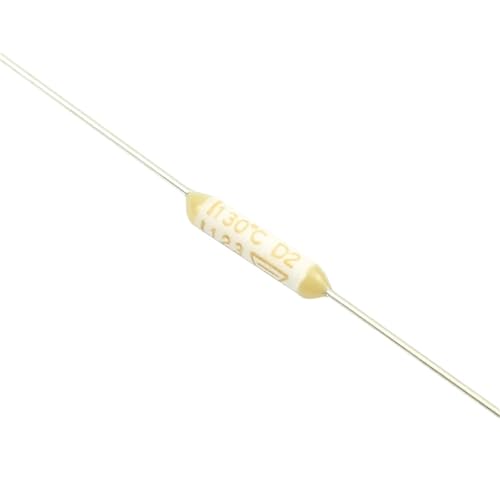 Fusible thermique type 123 avec bornes axiales pour coupure de sécurité 250V et 50V CC