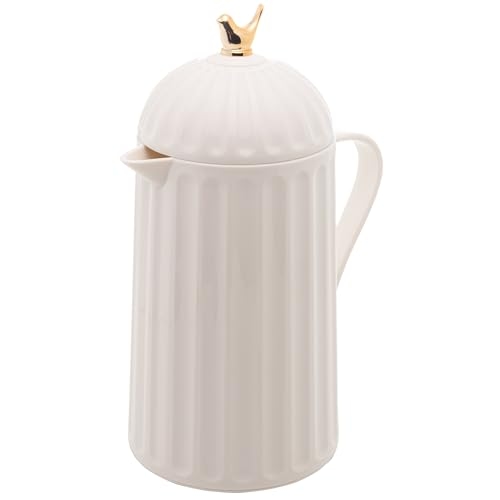 WOLFF Garrafa Térmica de Plástico Bird Branca 600ml - Enxoval - Organização - Decoração - Cozinha - Mesa Posta - Utilidades Domésticas - Perfeita Para Café e Chá