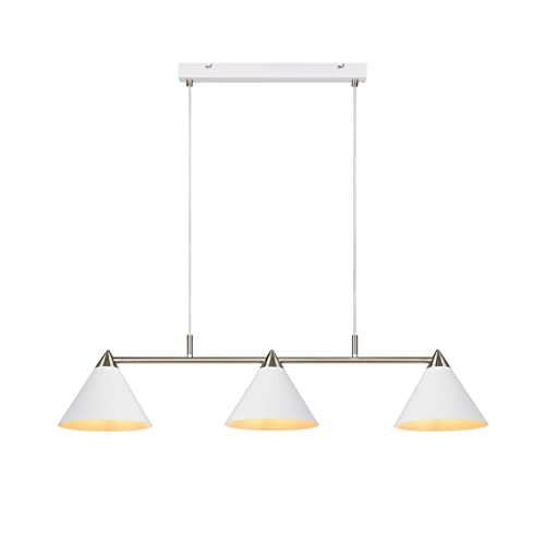 Markslojd KLINT Klint Ceiling Pendel Bar 3 Dome Ljus Vit, Stål