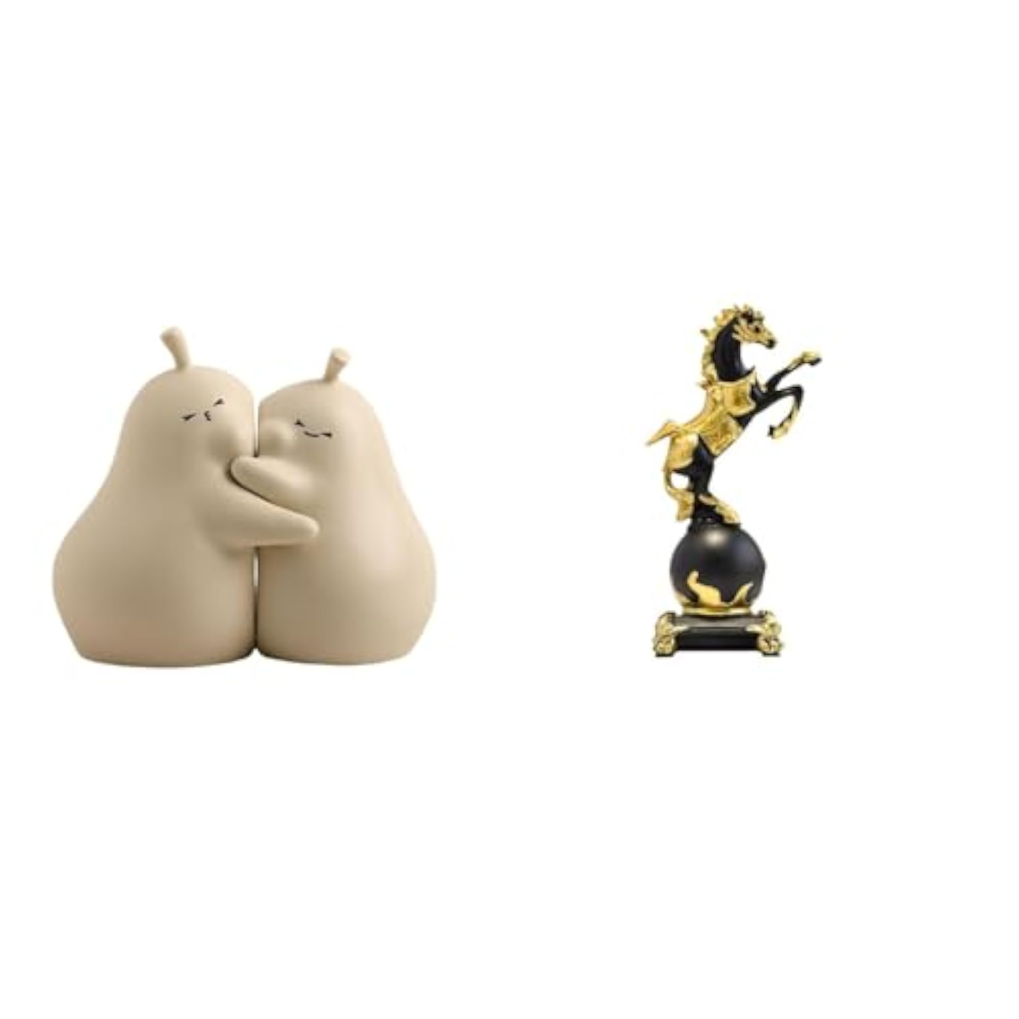 Hugging Pear Book Stand Ceramic Bookend, Fine Workmanship