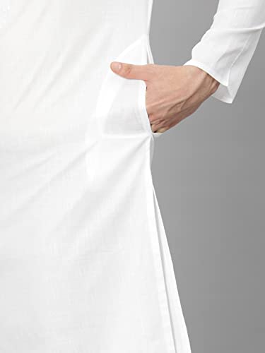 Image of Manthan Men's Cotton Solid Kurta