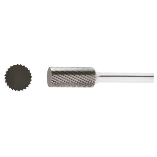 LUKAS-ERZETT 1 x Fräser HFA Zylinderform für harte Werkstoffe 10x25 mm Schaft 6 mm | Verz. 4-8,9x1,6x1,3cm