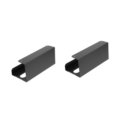 Soporte para colgar papel higiénico PRETYZOOM, organizador de pared metálico negro, 2 uds 2