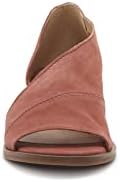Lucky Brand Women's Serkie Open Toe Slip On Sandal Heeled, Rancho Red, 6.5 | Image 1