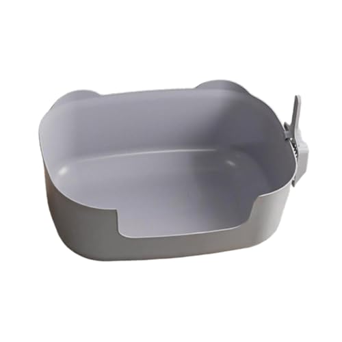 IEUDNS Caixas de areia para animais de estimação de topo aberto Bandeja de areia para animais de est