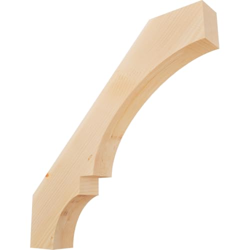 Ekena Millwork BRC04X26X26BOA00SDF 3 1/2"W x 26"D x 26"H Balboa Smooth Knee Brace, Douglas Fir