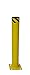 "Save" ty Yellow Products BL14244.5125Y Economy Steel Surface Mount Bollard, 4-1/2-Inch Diameter x 24-Inch Height, Yellow