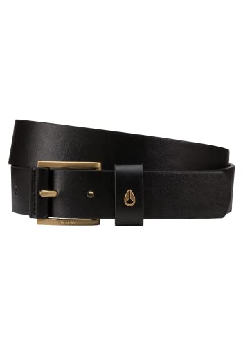 NIXON Americana Vegan Belt - Black/Gold - Small