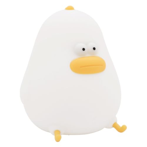 HOOTNEE Lámpara de Noche para Ñiño LED de Silicona Luz Cálida 4w, USB Recargable, Regulable y Temporizador, Luz Nocturna Portátil para Dormitorio y Guardería Infantil