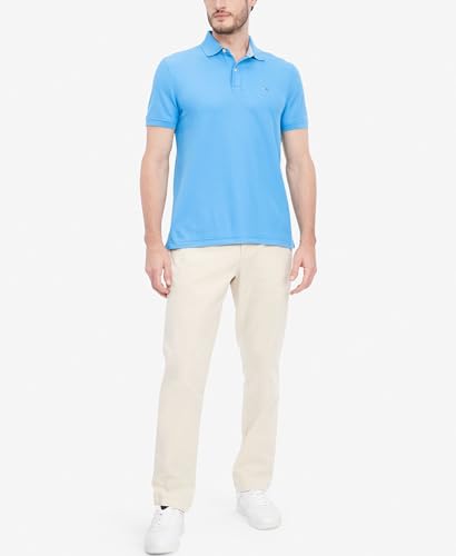 Image of Tommy Hilfiger Men's Short Sleeve Moisture Wicking Stretch Polo Shirt With Quick Dry + Uv Protection