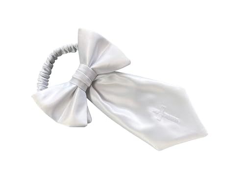 Boys Communion Armband White Embroidered Religious Cross, Boys (Boys)2