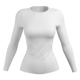 Camisa Blusa Térmica Feminina Manga Longa Camiseta Segunda Pele Proteção Solar Fator UV 50+ F7NEWSTY
