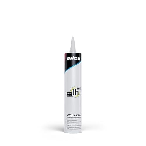 Intermix Supplies Silco 4520 Fast 20 AOM Primerless Windshield Adhesive – Industrial Strength, No Primer, Non-Corrosive, FMVSS 212 Compliant
