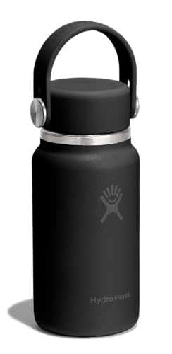 Image of Hydro Flask Micro Bottle - Insulated Mini Leak Proof Flask for Purse or Pocket in 6.7 Oz Tonal Black