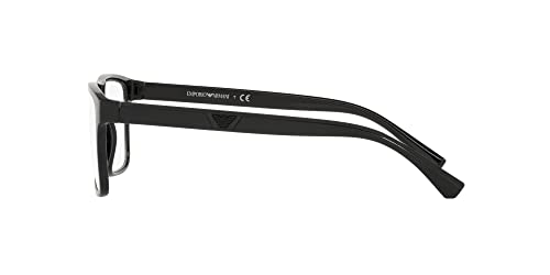 Emporio Armani Men's Ea4115 Prescription Eyewear Frames with Two Interchangeable Sun Clip-ons Rectangular4