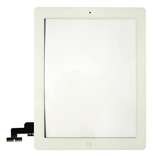 Cristal digitalizador para reparar pantalla táctil rota de iPad 2 color blanco de Power4Laptops