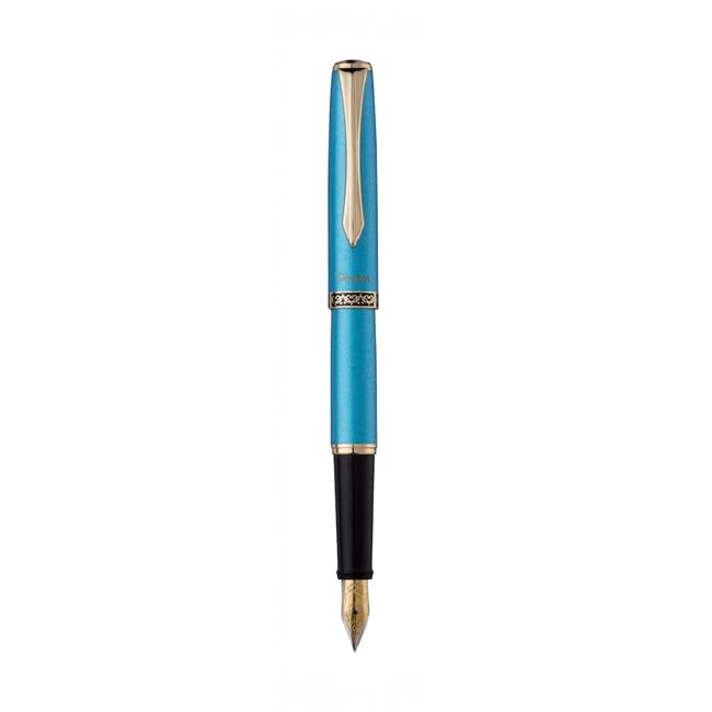 Pentel Sterling Fountain Pen Aquamarine Barrel - available in gift box - Image 2