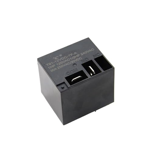 Relé electromagnético T91 DC12V 30A para evitar sobrecargas en circuitos de corriente continua
