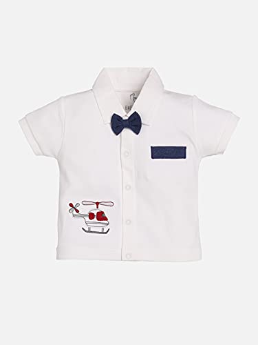 Image of BABY GO Baby Boys & Baby Girls Cotton Clothing Set | Newborn Infant T-Shirt & Shorts Combo | Soft Breathable Summer Outfit | Cute Printed Top with Elastic Waist Shorts | Casual Daily Wear Set