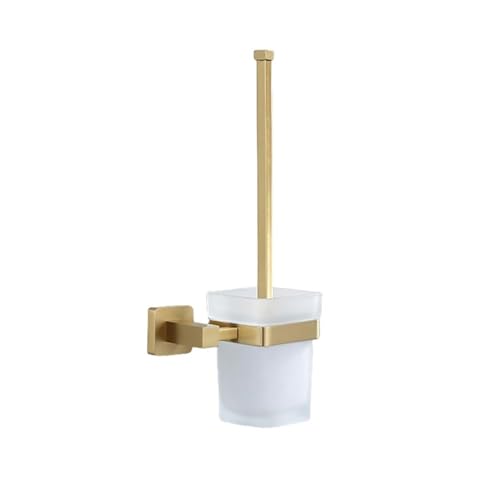 escobilla baño Toallero de baño latón, Soporte for Papel higiénico, Gancho for Cepillo Inodoro, Accesorios Oro Cepillado(Toilet Brush)