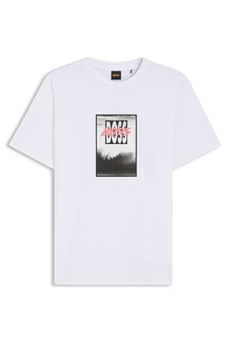 Boss T-shirt en jersey de coton de qualité premium et durable