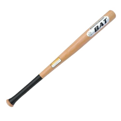 YIJIA Bato de basebol de madeira maciça com cabo antiderrapante, 71,12 cm, taco de basebol, treino com peso e jogos de bola, design ergonómico para adultos e jovens