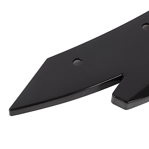 Canard Protector, Heckspoiler Lip Diffusor Splitter Canard Protector Seitenschweller Schwarz glänzend ABS Universal Body Kit für Autos