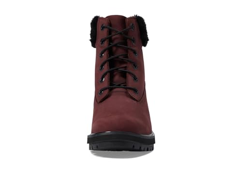 Timberland Timberland Women's Kinsley 6" Waterproof Boot, Burgundy Nubuck, 6 Medium