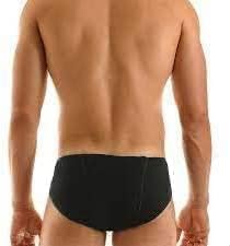 Langot Traditional Indian Langoti Supporter Loincloth, Black, Cotton, Men's Underwear, Pack of 1
