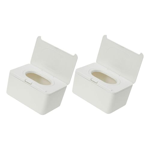 SUPVOX 2pcs Baby Wipe Dispensers Reusable Refillable Wipes Holder for Bathroom
