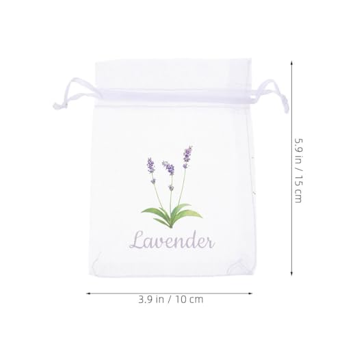 Bolsas de saco de lavanda 20 piezas con cordón miniatura 7
