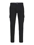Jack & Jones Plus Jpstmarco Jjjoe AKM Pls Pantalones Cargo, Negro, 42W x 32L para Hombre