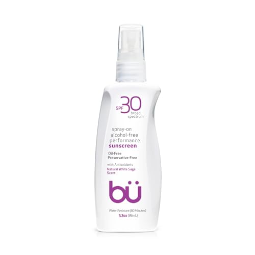 bu SPF 30 Sunscreen Spray, White Sage Scent, 3.3 Ounce/98ml (3 PACK) (3)