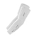 2XU Flex Run Compression Arm Sleeves for Full Length Arm Support and Recovery-White/Grey, X-Large,Athletic Cooling Arm Sleeve for Youth, Men & Women