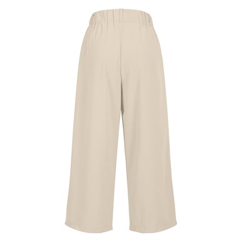 Pantalon d'été en mousseline fluide style capri pour journées ensoleillées