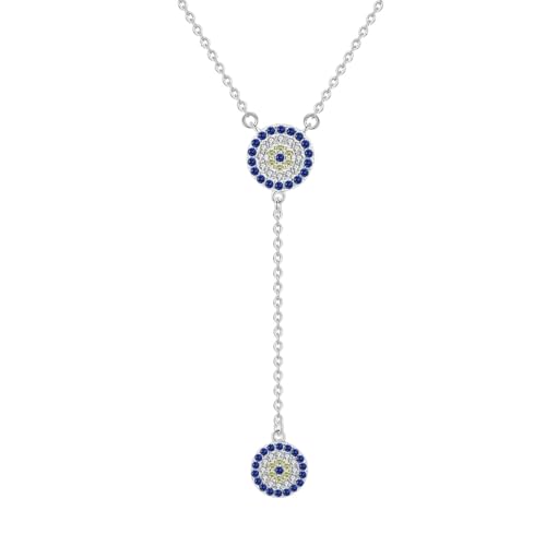 Collier chance argent 925 pendentif bleu zircon : le cadeau créatif idéal pour elle