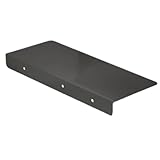 キッチン冷蔵庫隙間仕切り 拡張延長バッフル 金属製 カウンタートップ隙間延長プレート 冷蔵庫サイド仕切り キッチン バスルーム 窓枠 ランドリールーム用 穴あけ不要 ほこりゴミの落下を防ぐ (ブラック,50*10CM)