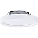 Nora NLOS-R42L27WW SURF Baffle LED Regressed Edge-Lit Surface Mount, White (2700K, 4" Round)