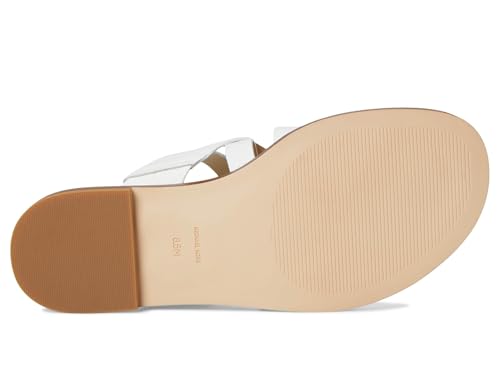 Michael Kors Women's Nora Thong Sandal, Optic White, 5.5 by Michael Kors - Used condition - Image 4