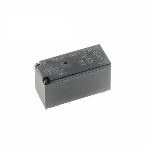 Relé de potencia 507-2CH-F-C-24V evita arcos eléctricos en placas de circuito de 12A