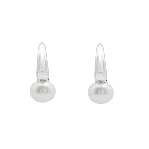 Créoles argent 925 perles 8mm légères : finis les lobes douloureux
