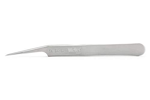Weller EREM 5ASASL Precision Tweezers Slightly Angled 15°, White