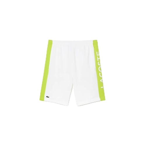 Lacoste Herren Gh8368 Klassische Shorts, Weiß/Lima, XL