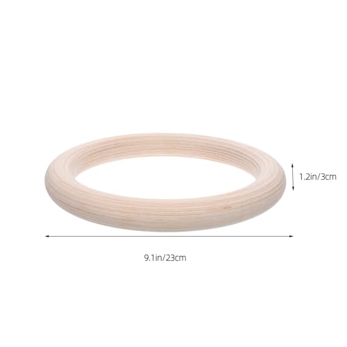 Anillas gimnastico madera 2 piezas con correas miniatura 2