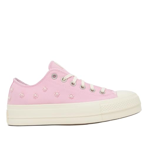 Converse Chuck Taylor All Star Lift - Tenis bajos con plataforma para mujer, New Found Bloom/Egret/Egret, 9.5