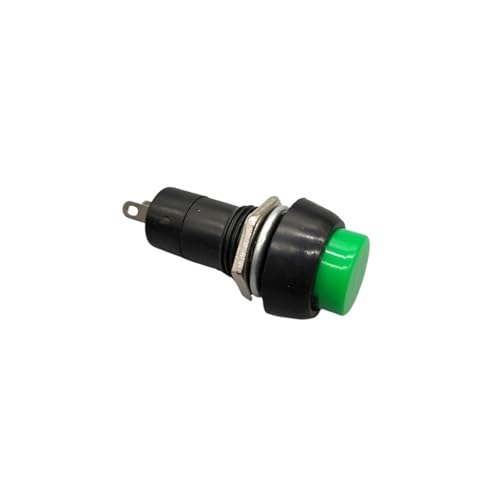 Interruptor pulsador de 12mm momentáneo para proyectos de electrónica casera, color verde, 6 ud